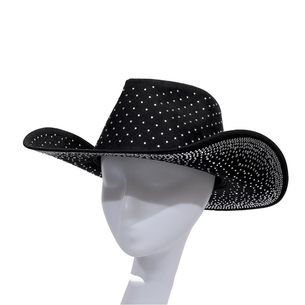 Sexy Black Rhinestone Cowboy Hat! STATEMENT HAT LADIES!
